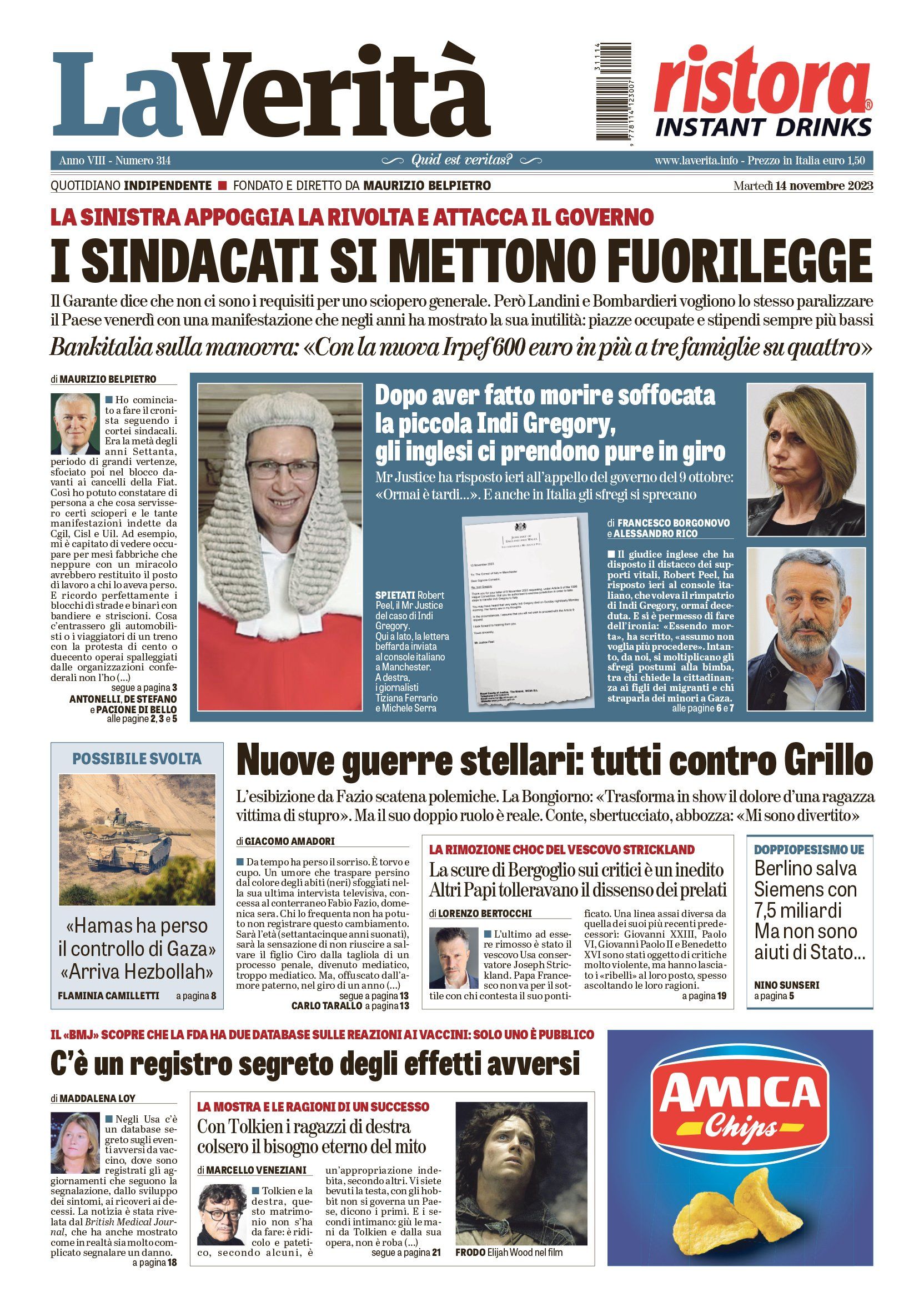 Oggi in edicola