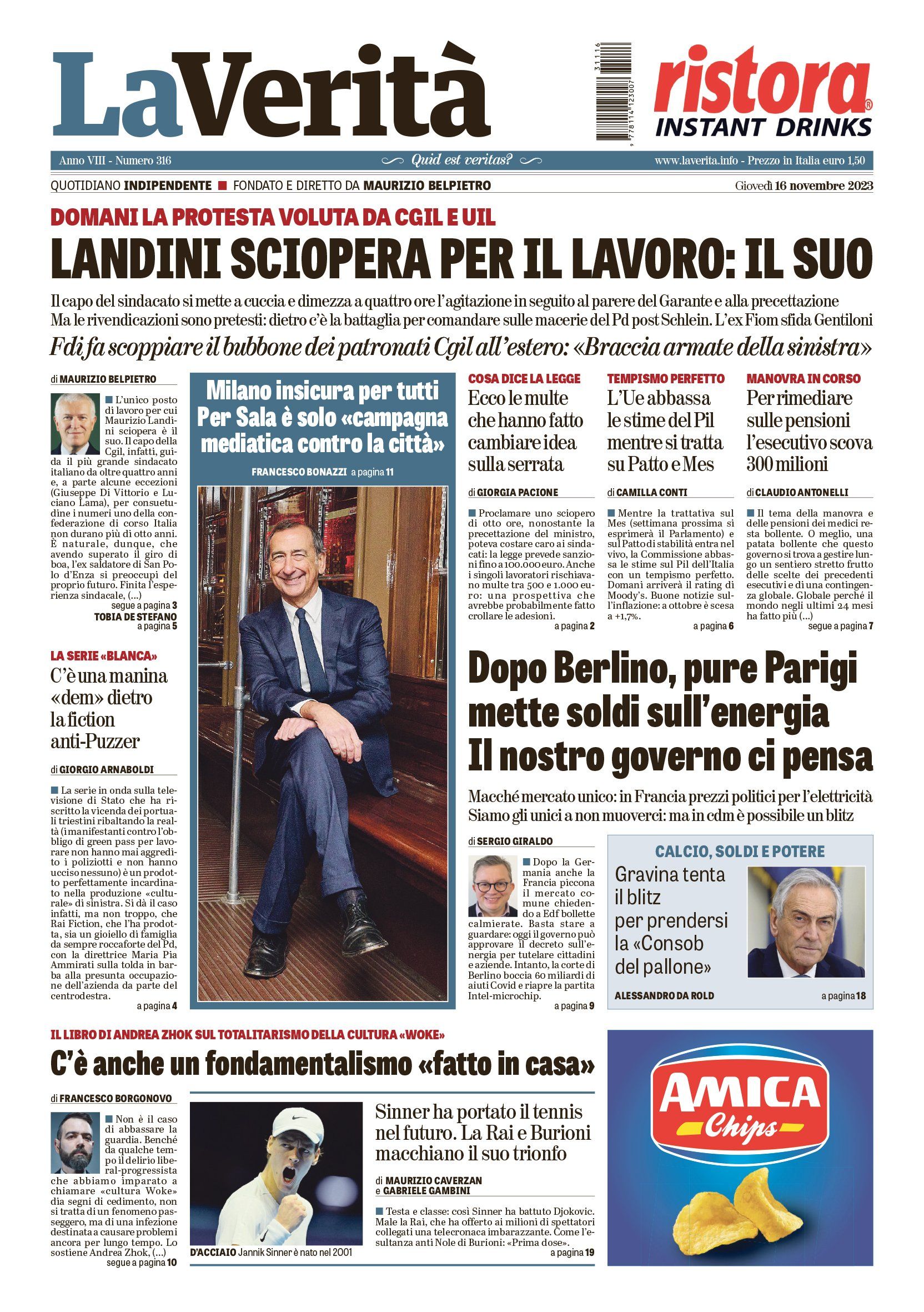 Oggi in edicola