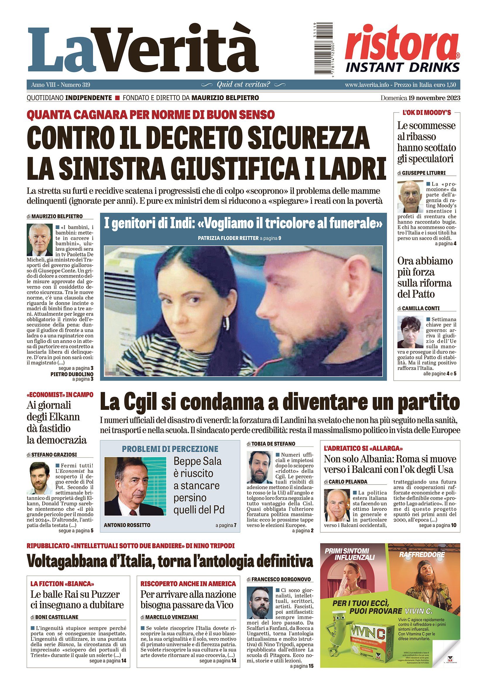 Oggi in edicola