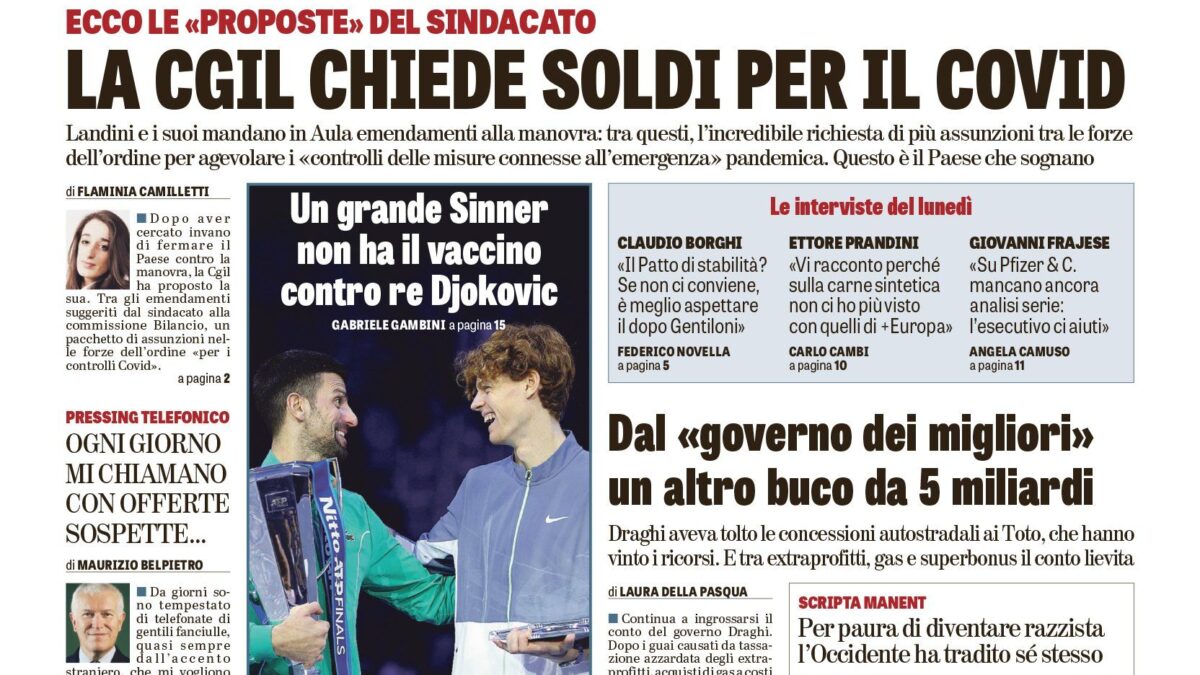 Oggi in edicola
