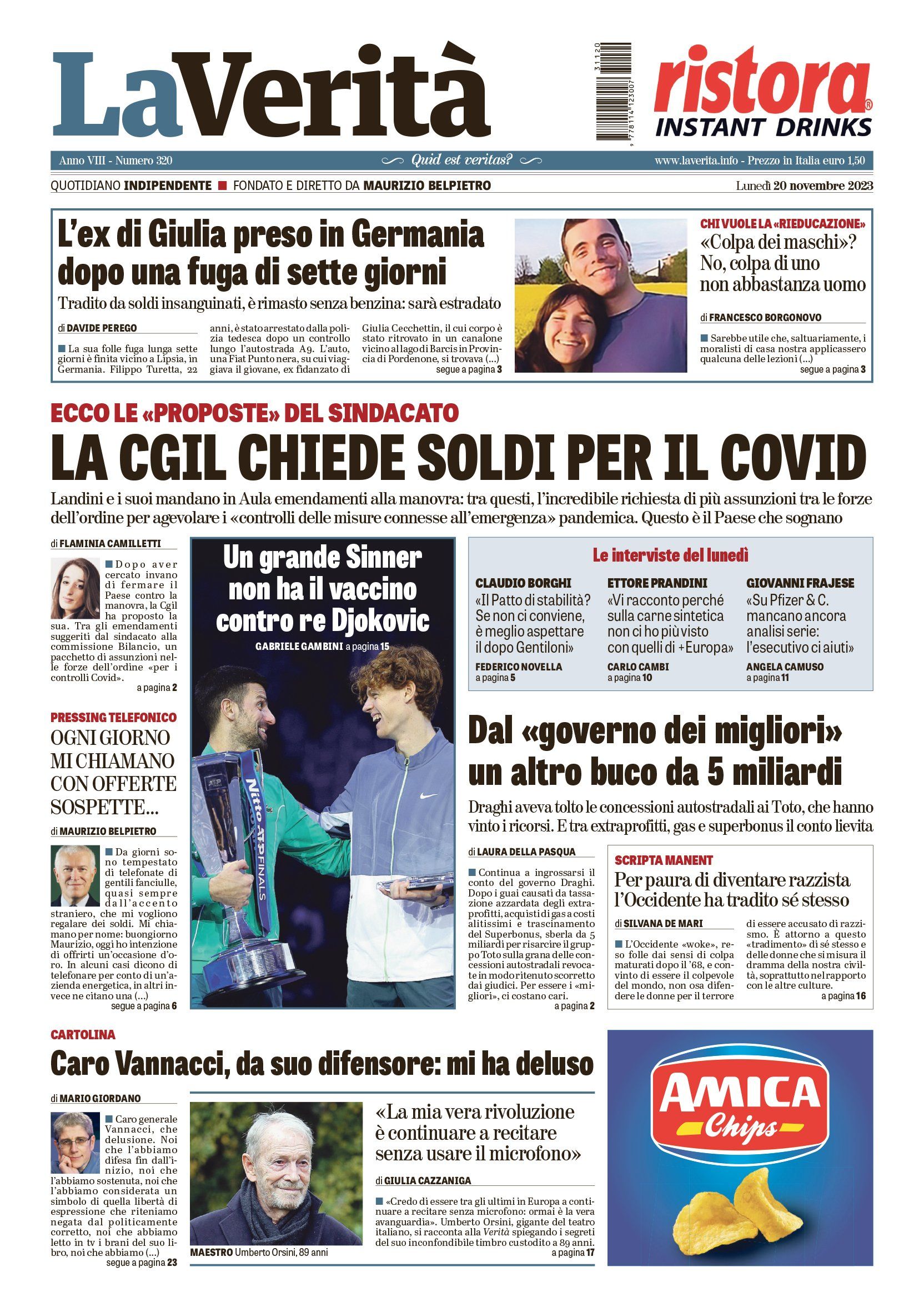 Oggi in edicola