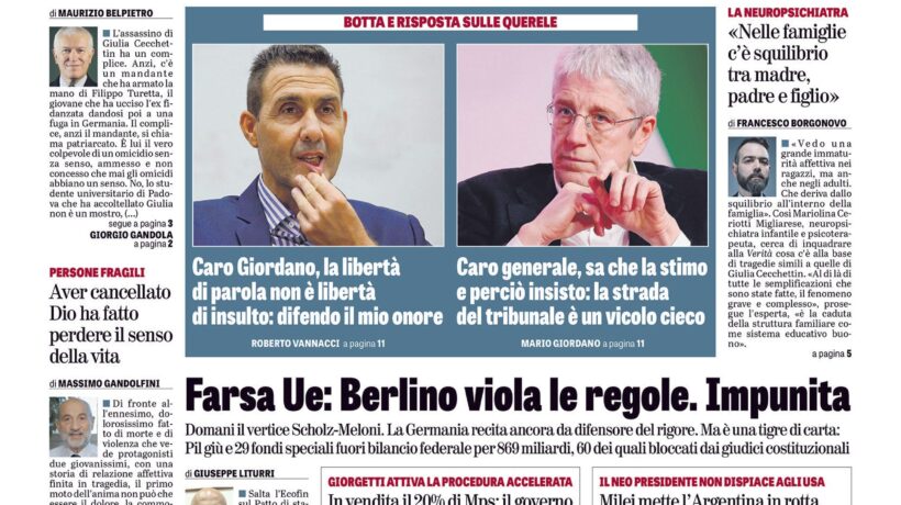 Oggi in edicola