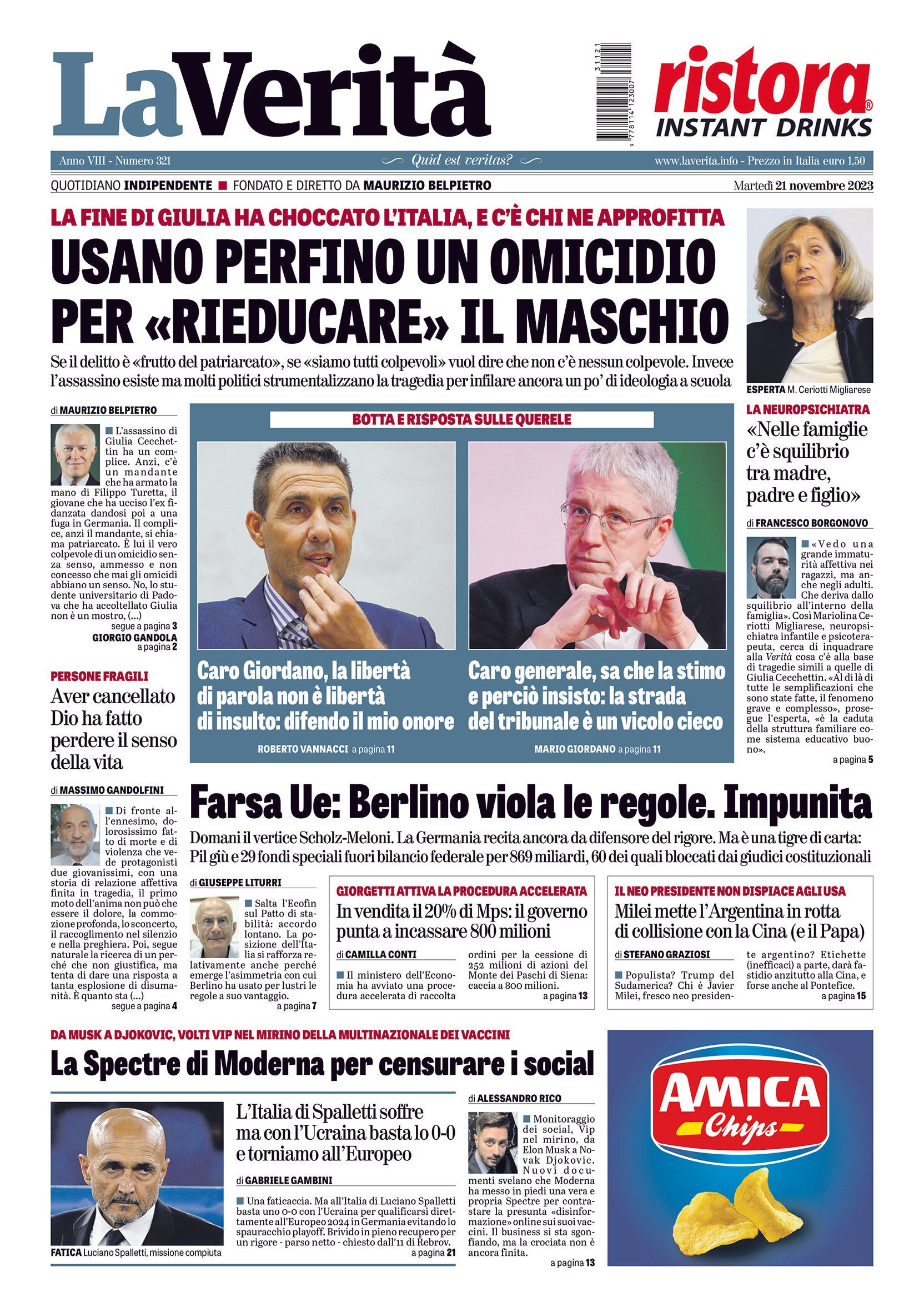 Oggi in edicola