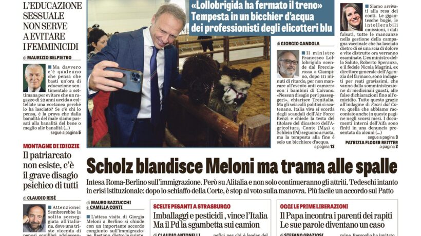 Oggi in edicola