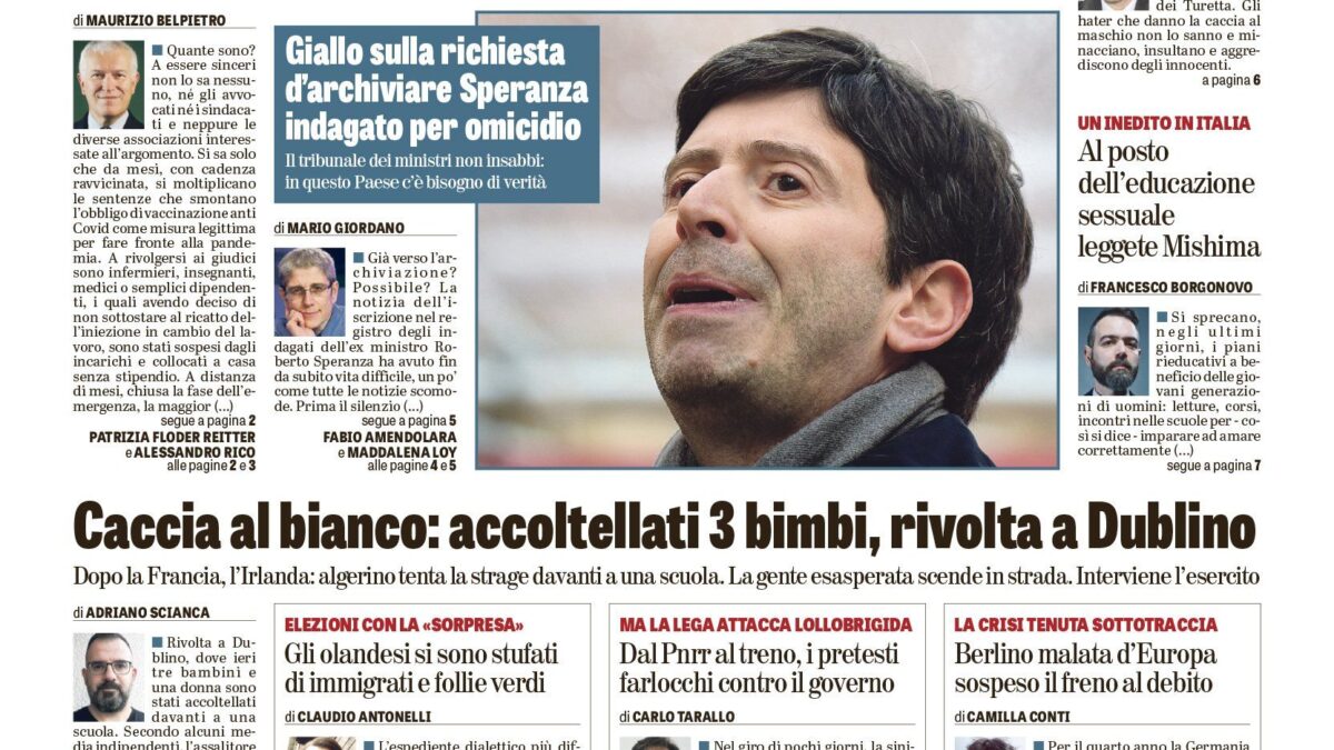 Oggi in edicola