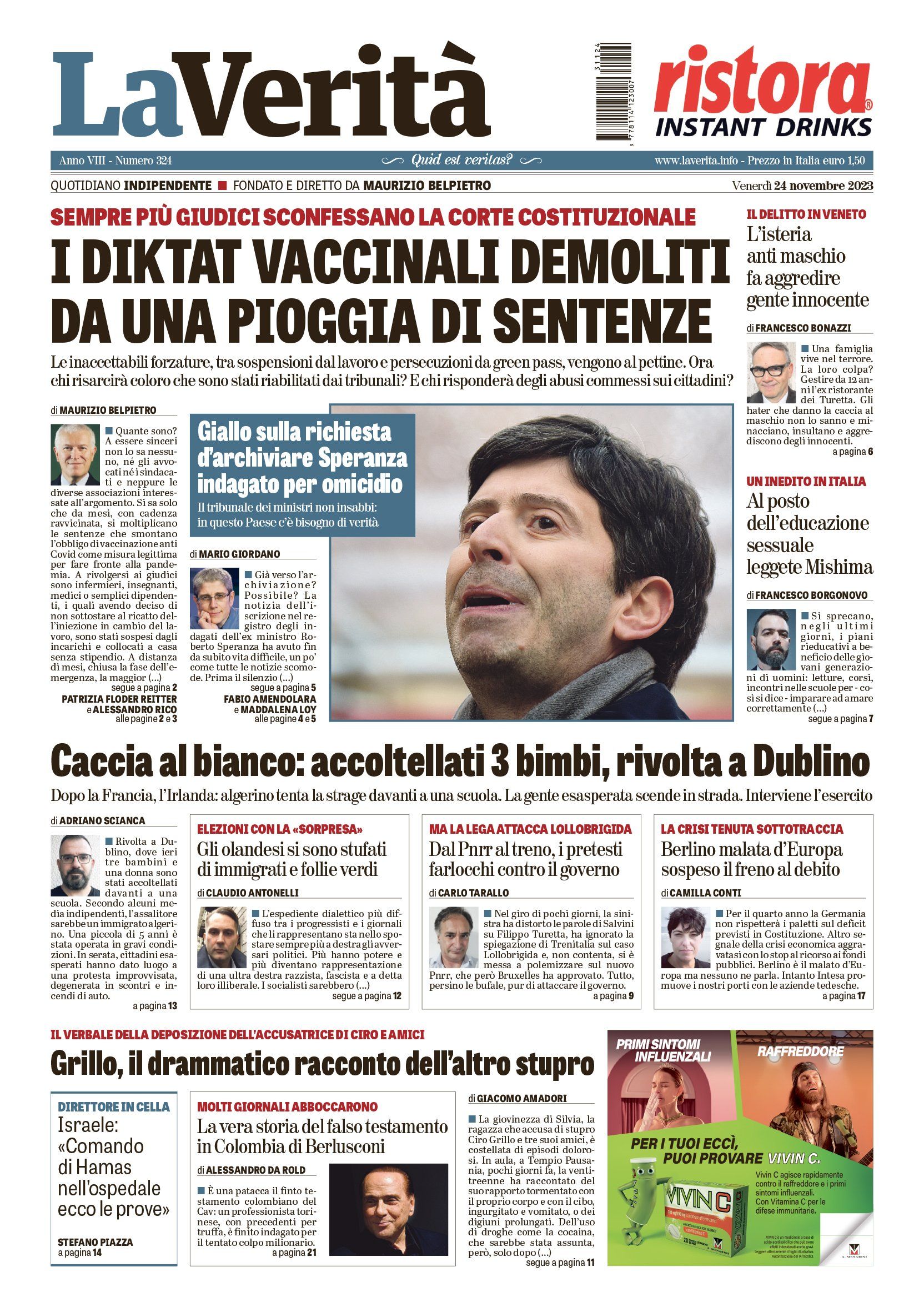 Oggi in edicola