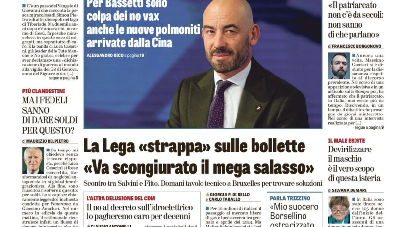 Oggi in edicola