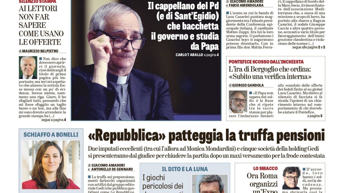 Oggi in edicola