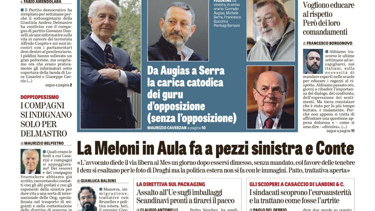 Oggi in edicola