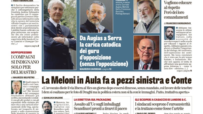 Oggi in edicola