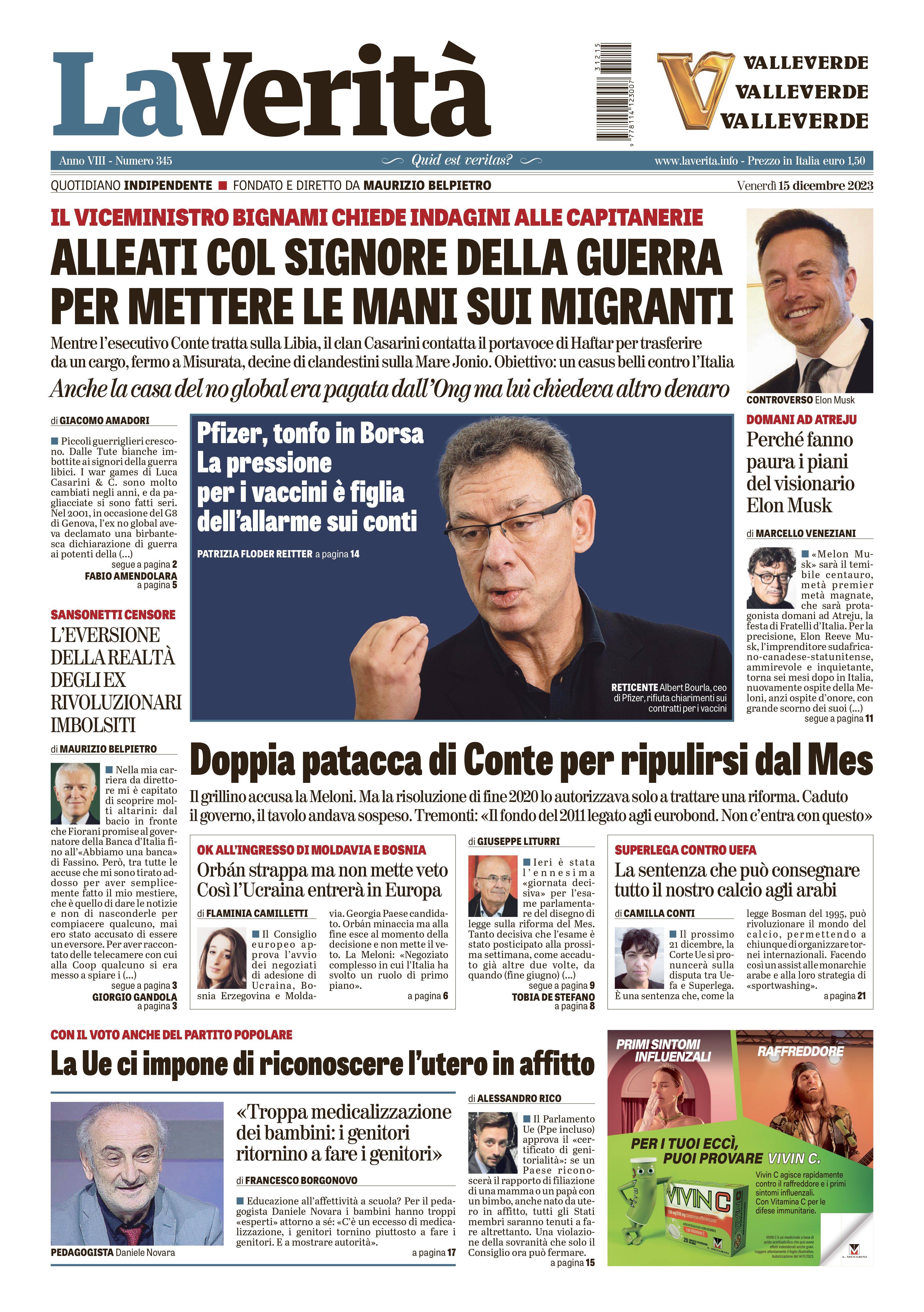 Oggi in edicola