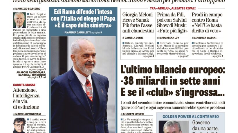 Oggi in edicola