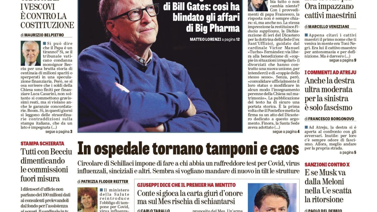 Oggi in edicola