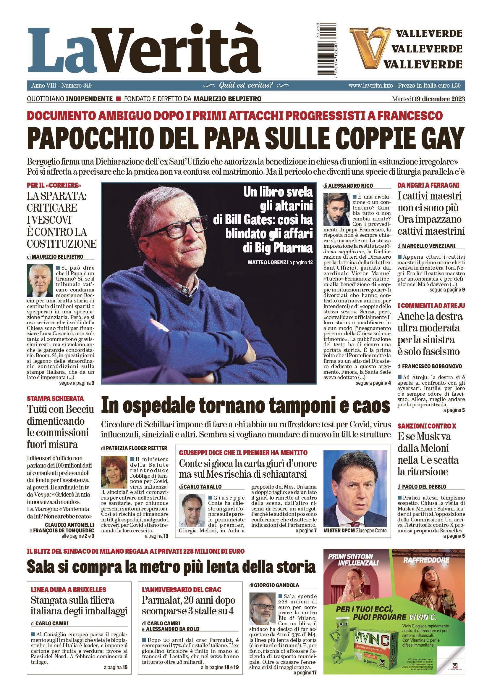 Oggi in edicola