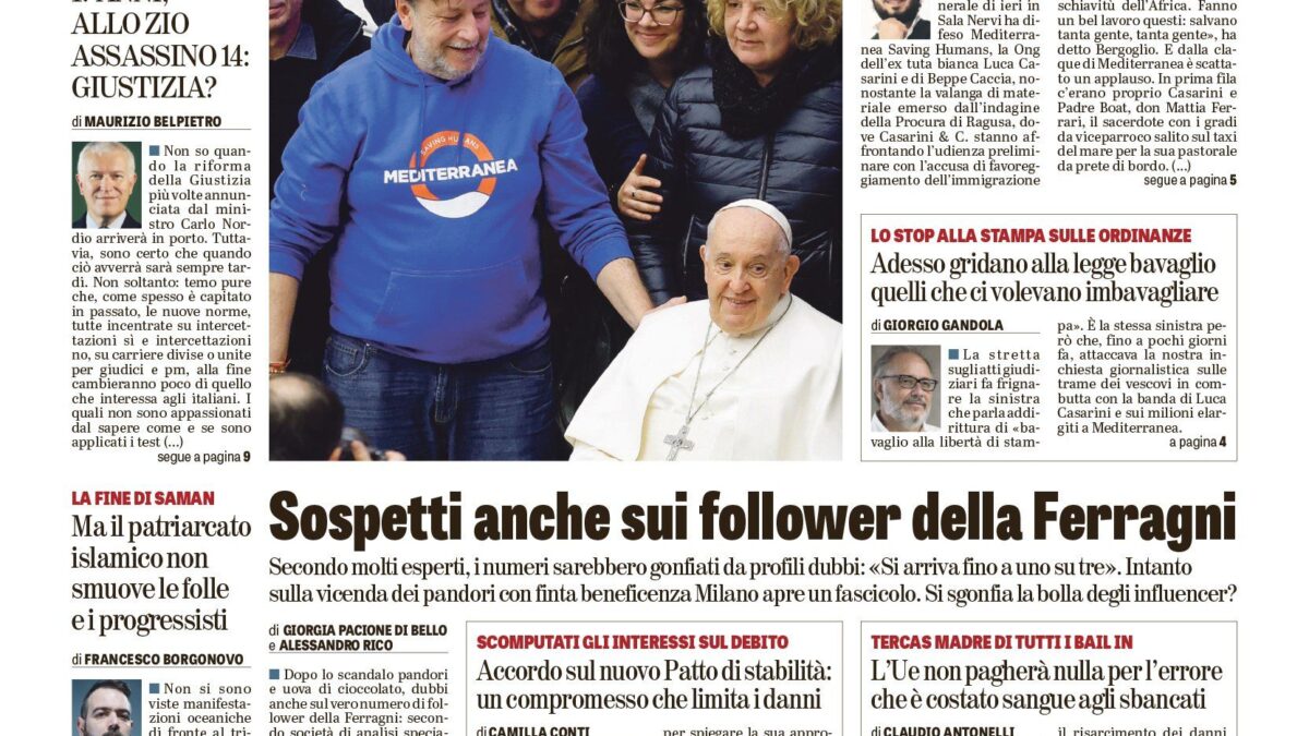 Oggi in edicola
