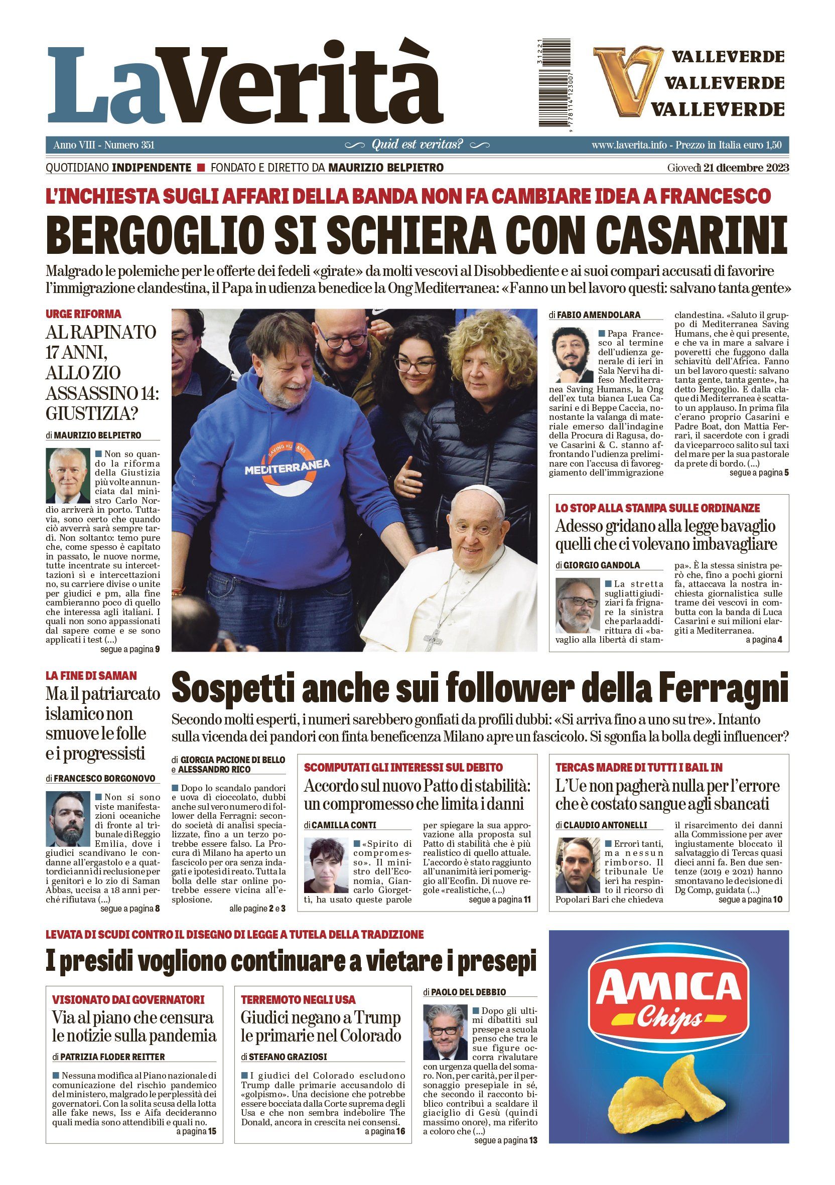Oggi in edicola
