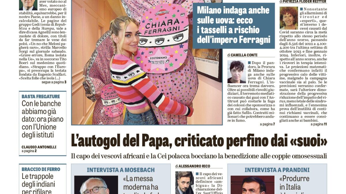 Oggi in edicola