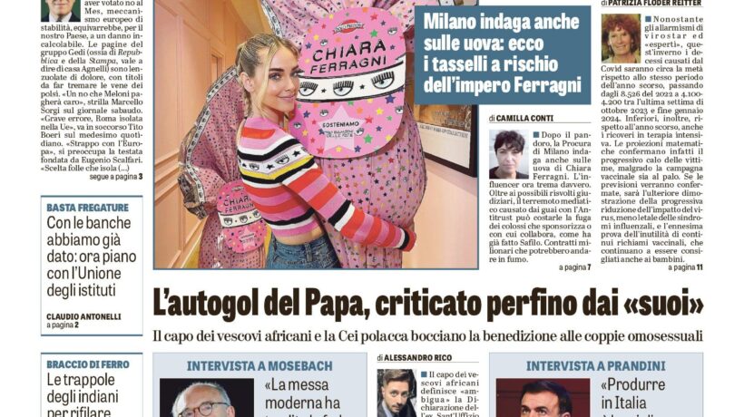 Oggi in edicola
