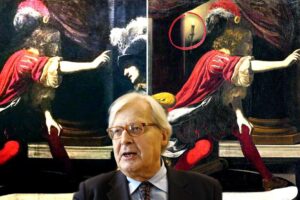 Sgarbi espone un quadro rubato alla mostra? «No, è una copia»
