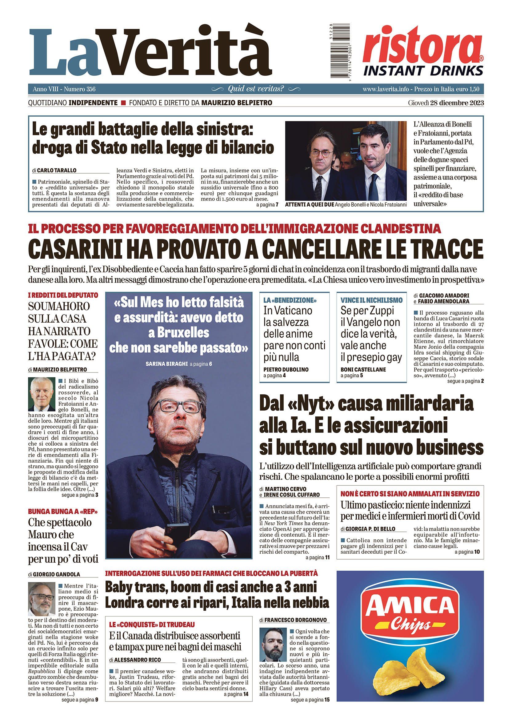 Oggi in edicola