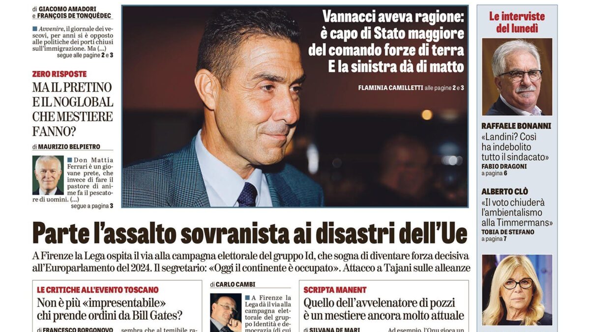 Oggi in edicola
