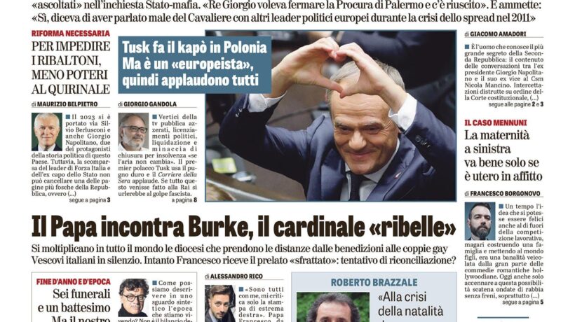 Oggi in edicola