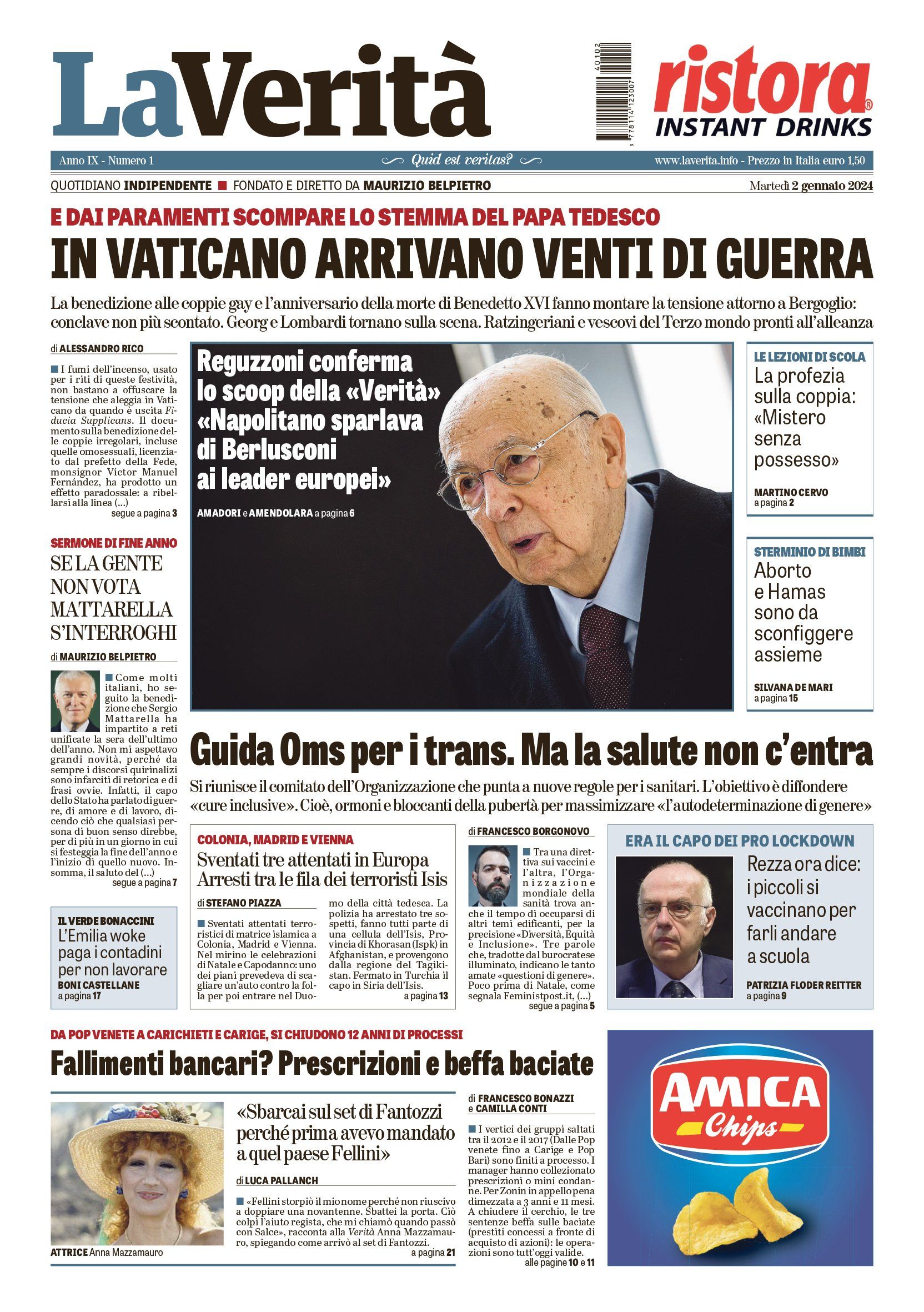 Oggi in edicola