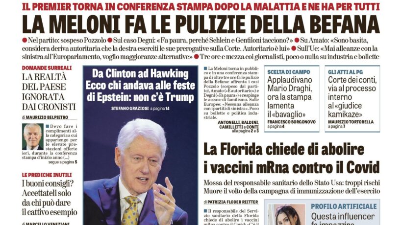 Oggi in edicola