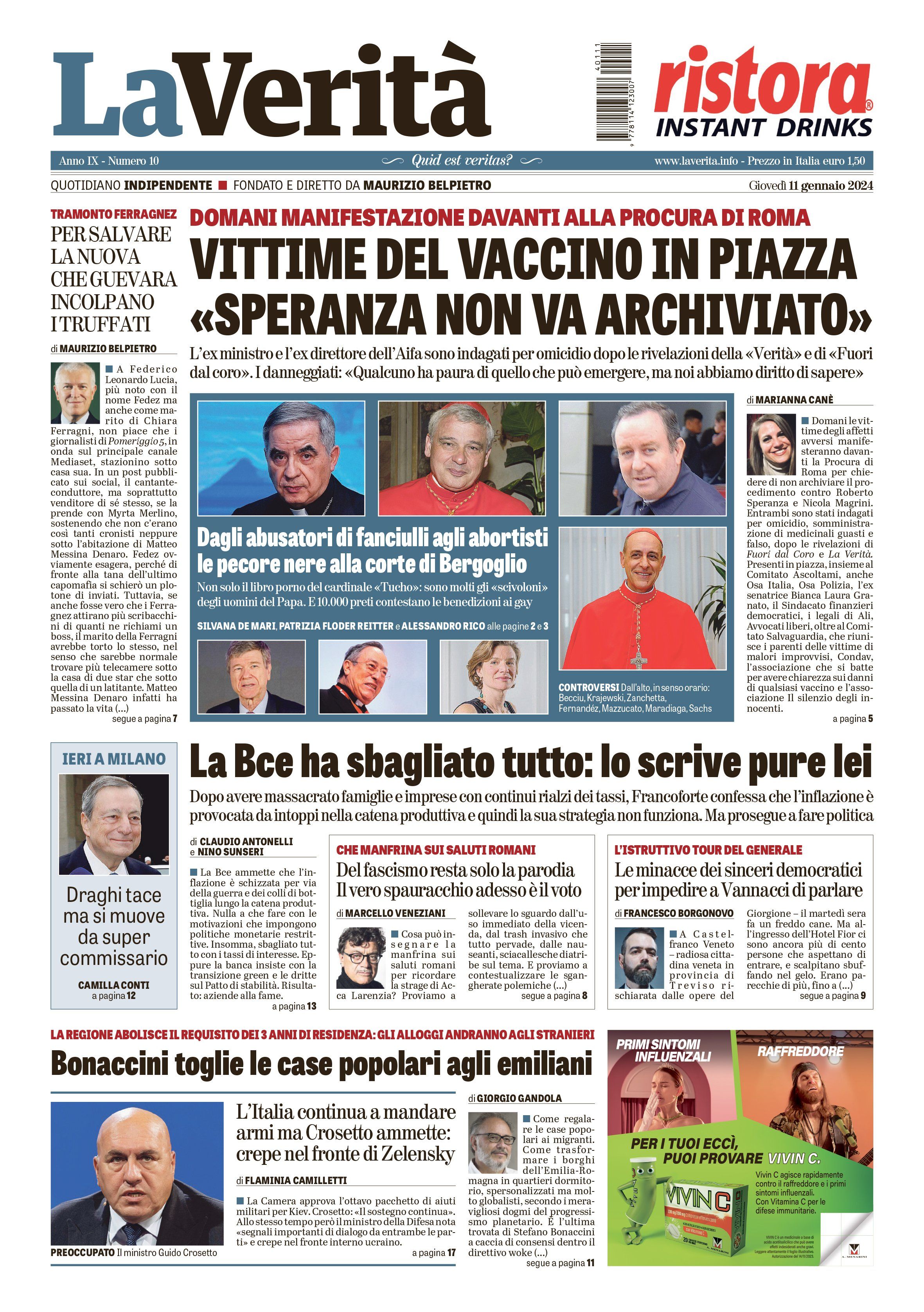 Oggi in edicola