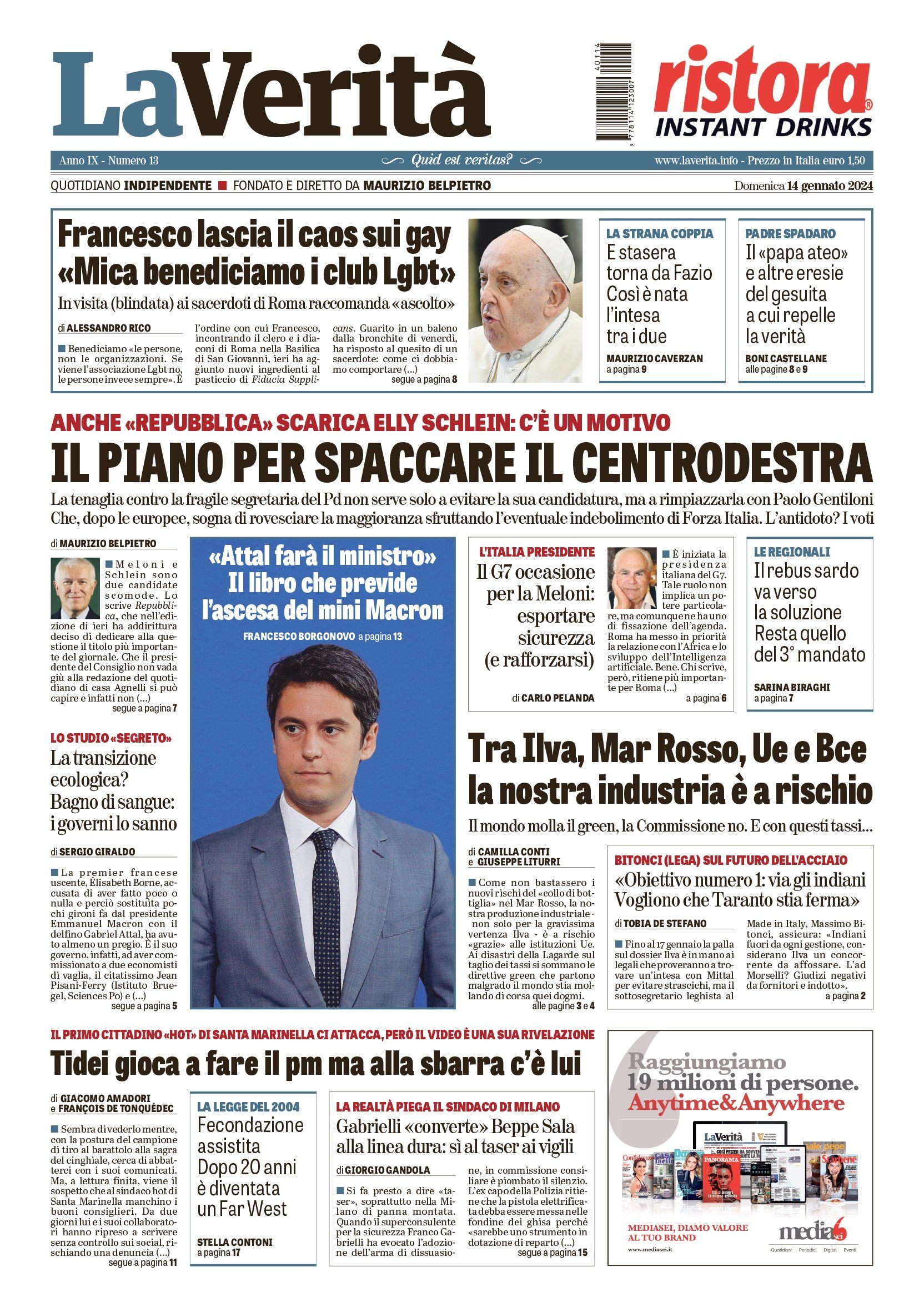 Oggi in edicola