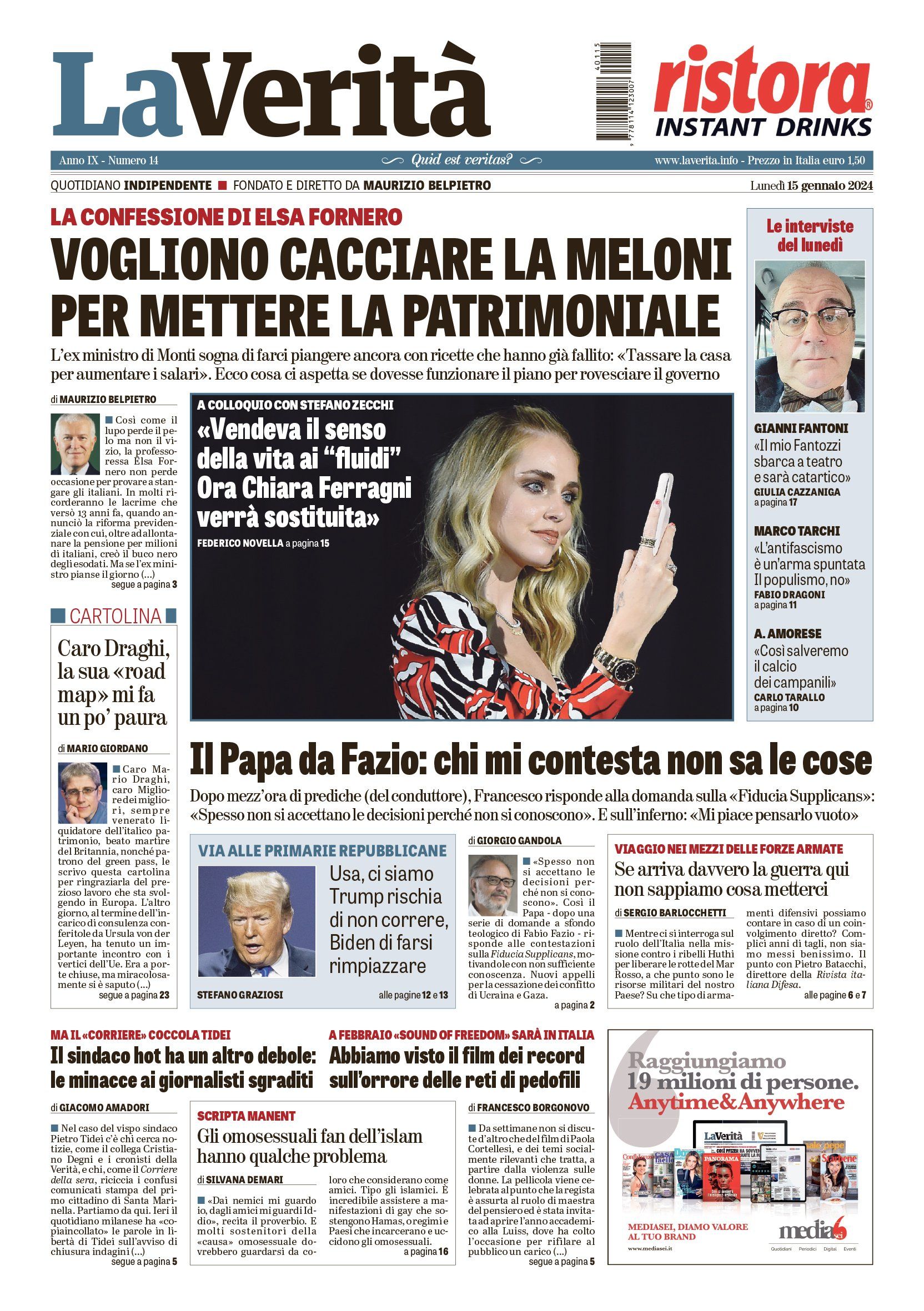 Oggi in edicola