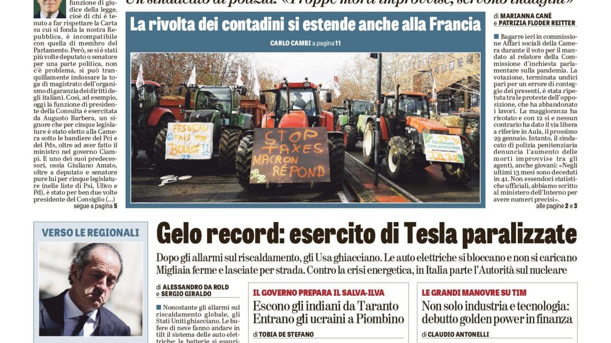 Oggi in edicola