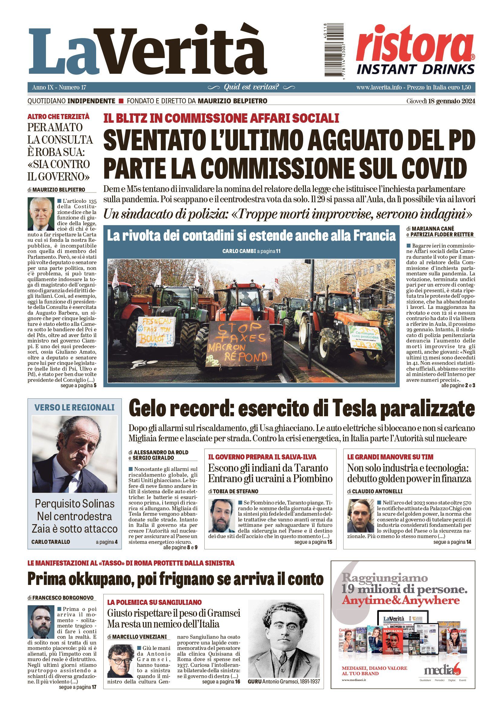 Oggi in edicola