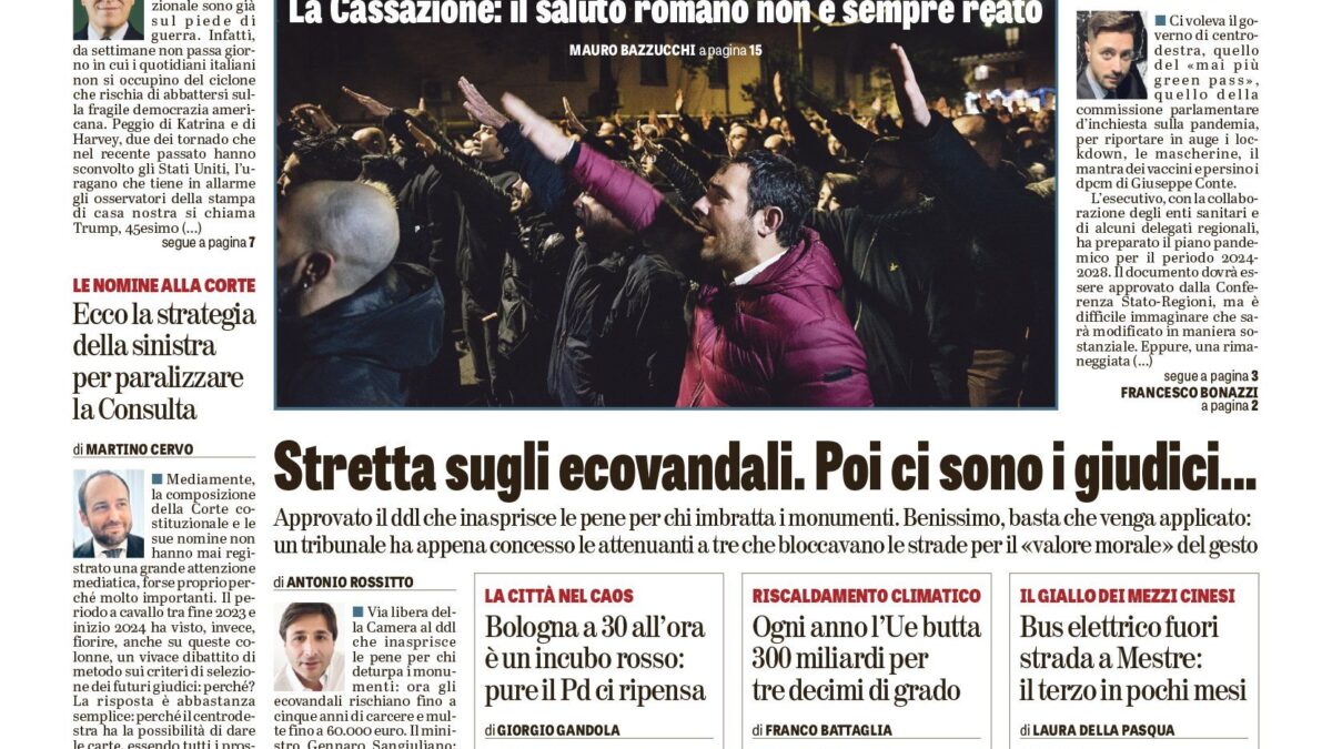 Oggi in edicola