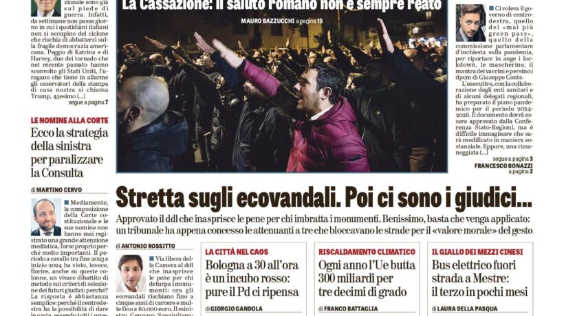 Oggi in edicola