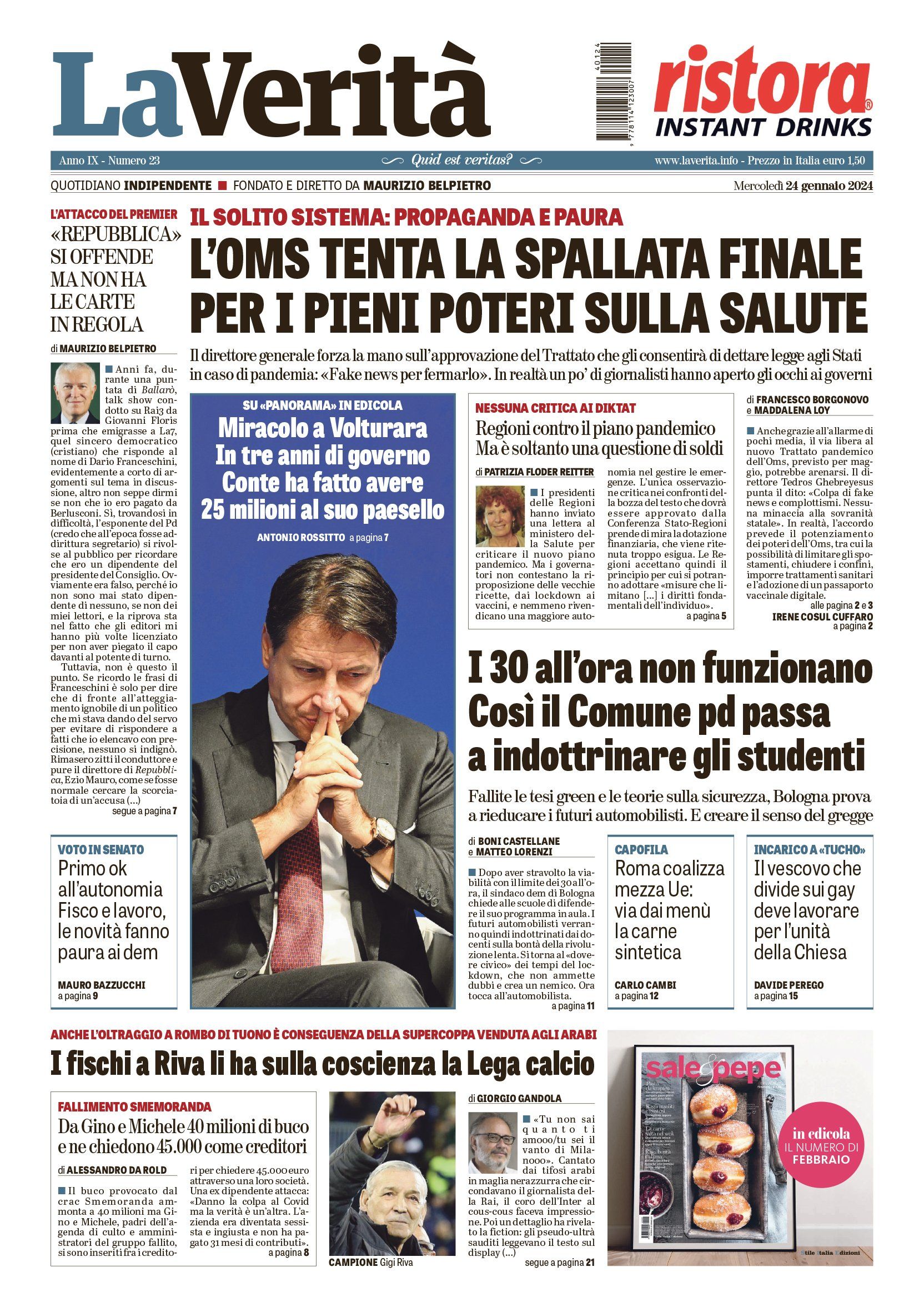 Oggi in edicola
