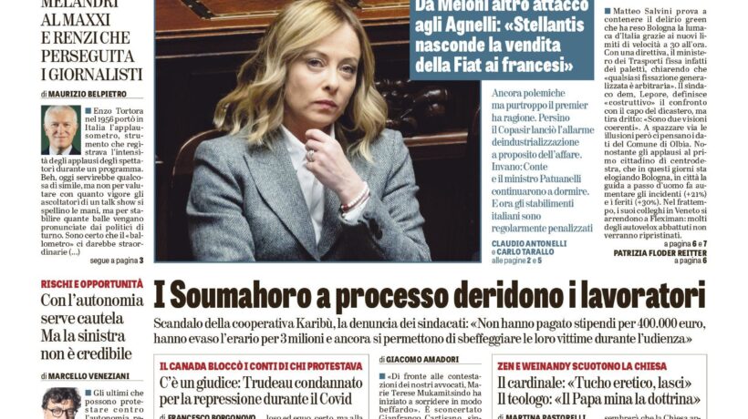 Oggi in edicola