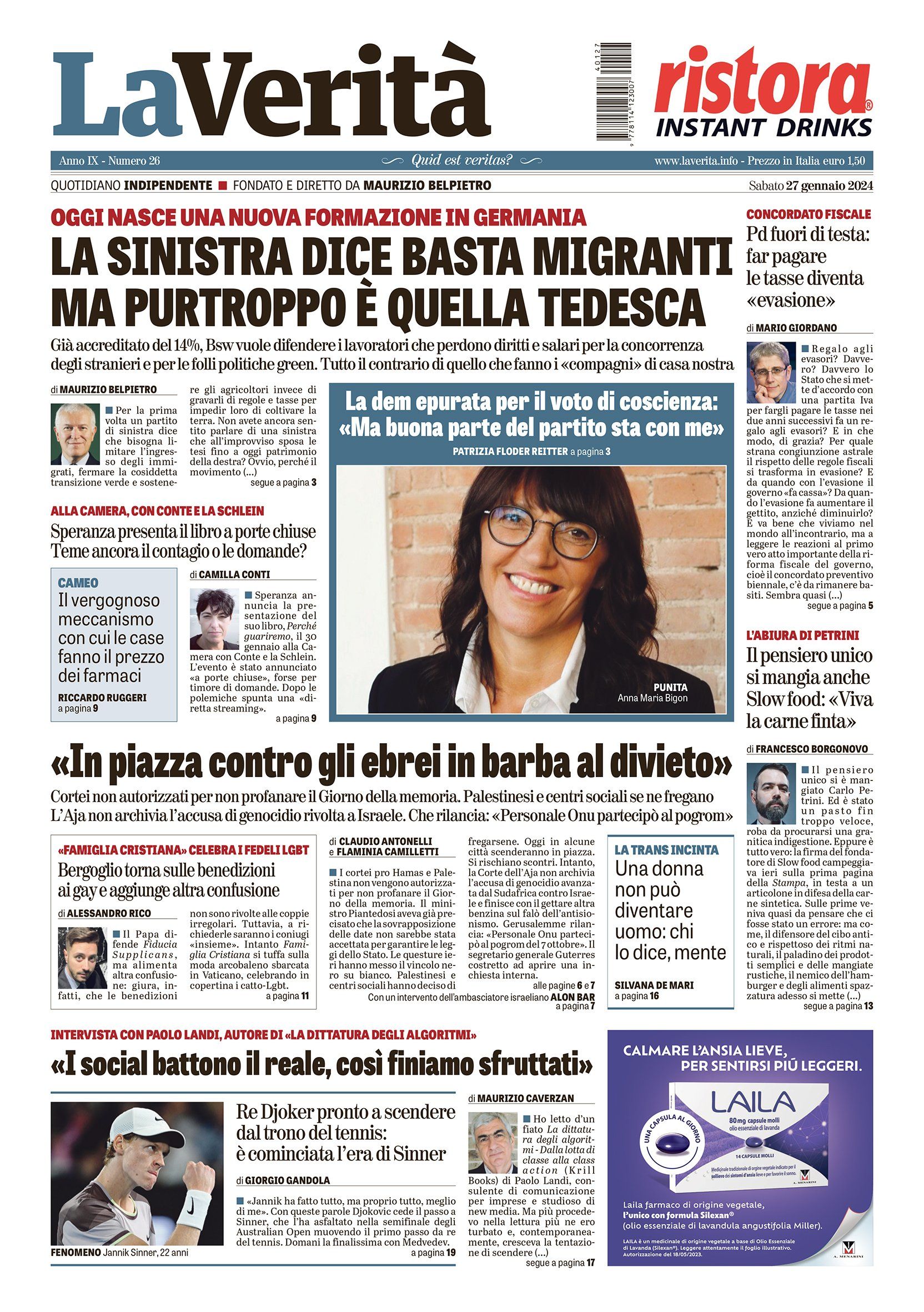 Oggi in edicola