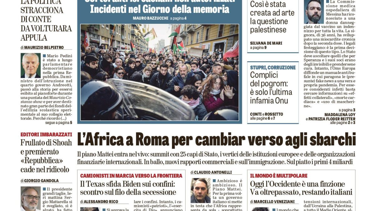 Oggi in edicola