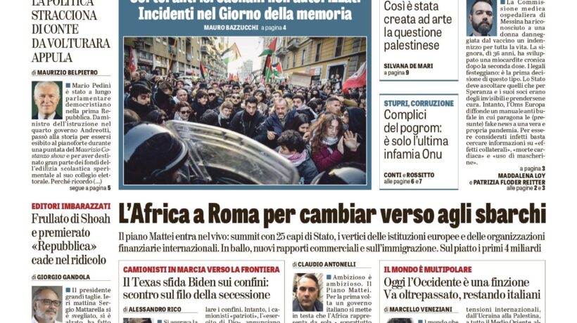 Oggi in edicola