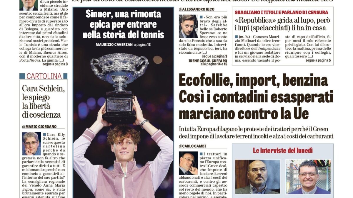 Oggi in edicola