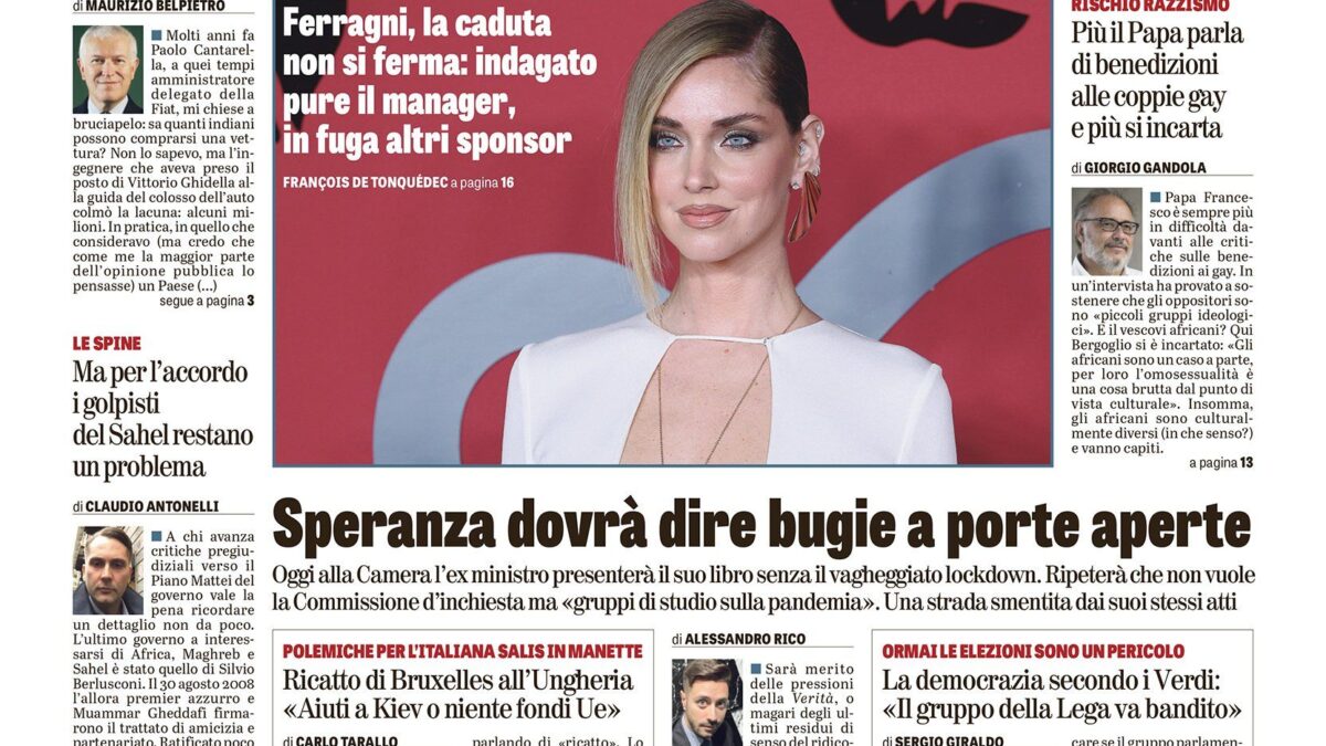 Oggi in edicola