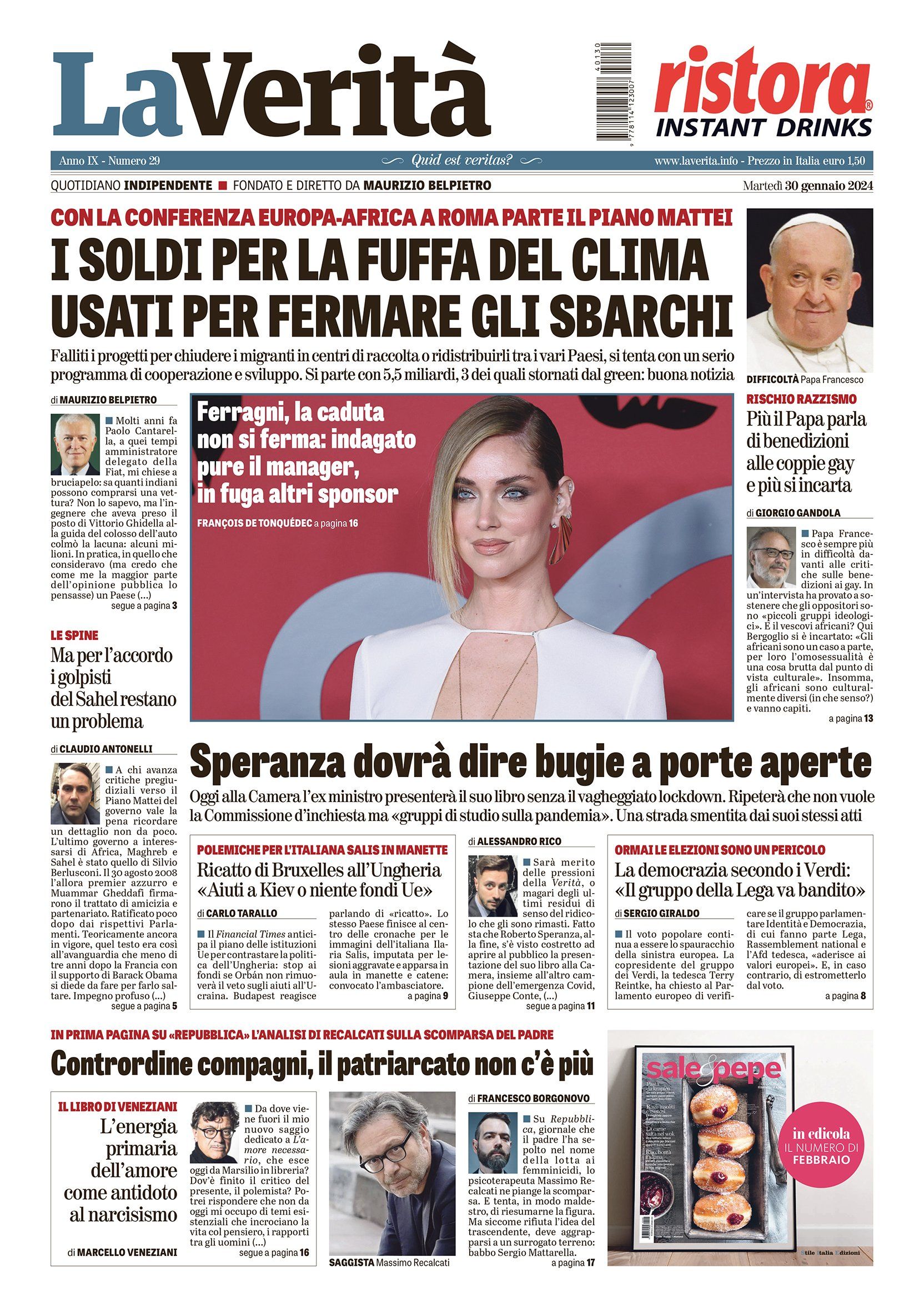 Oggi in edicola
