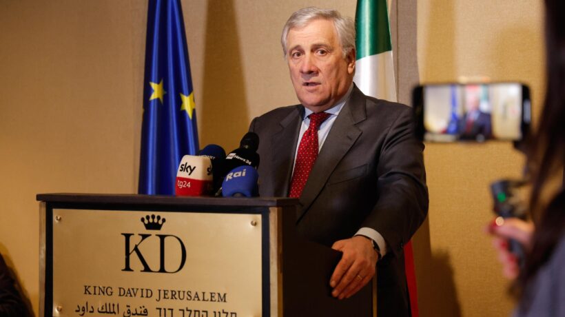 Tajani in pressing su Netanyahu: «Due Stati»