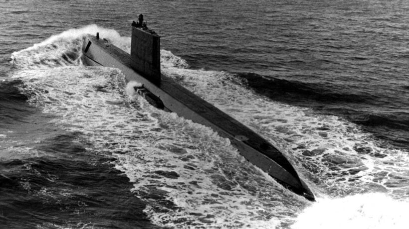 Il Nautilus durante un'esercitazione (US Navy Archives)
