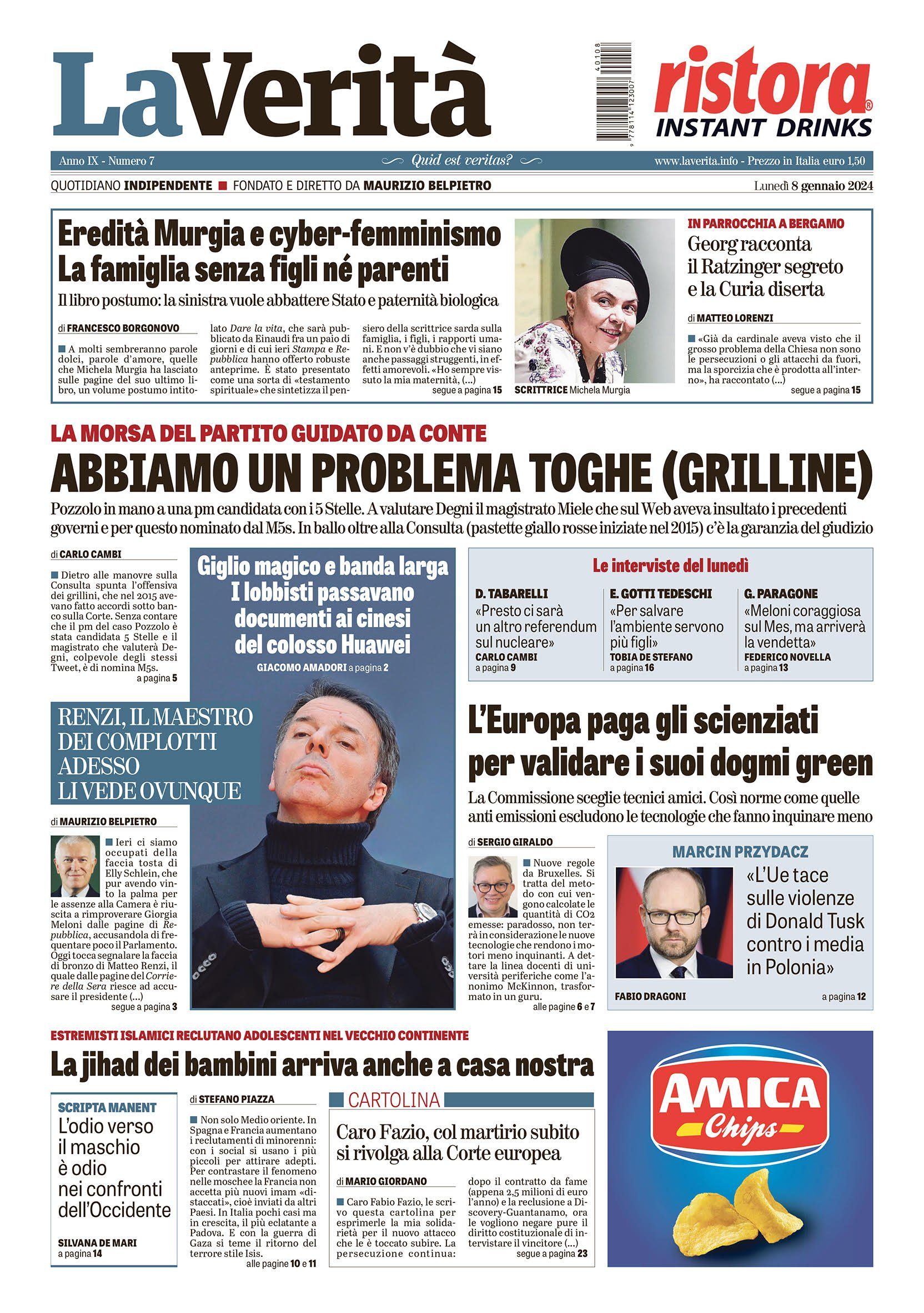 Oggi in edicola