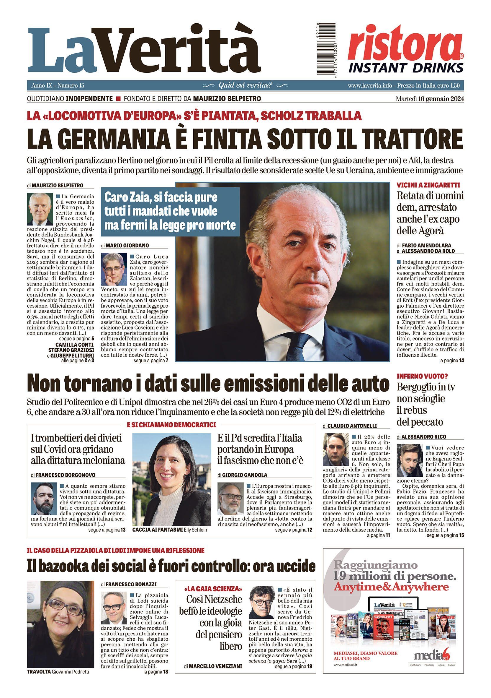 Oggi in edicola