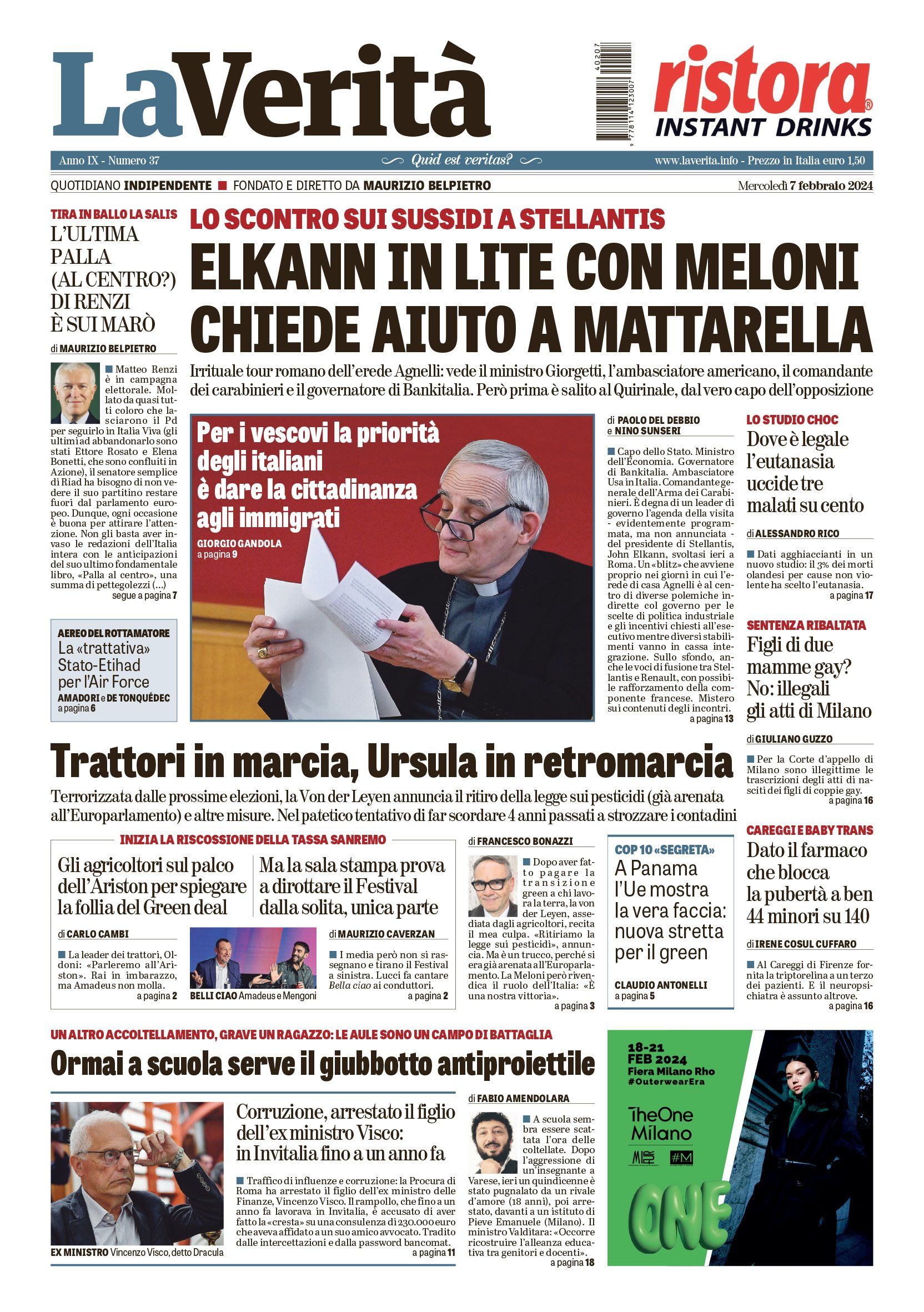 Oggi in edicola
