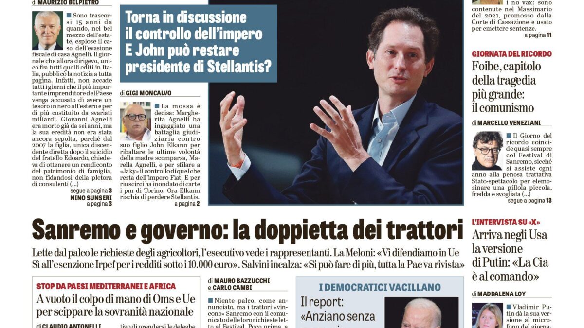 Oggi in edicola