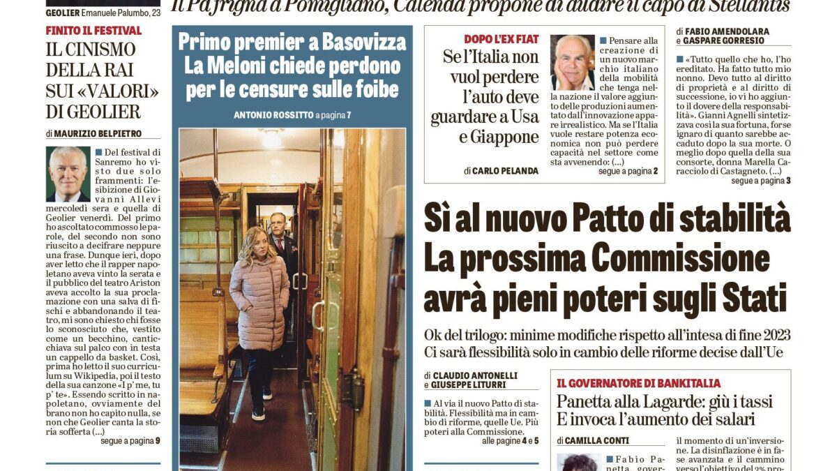 Oggi in edicola